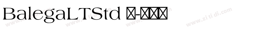 BalegaLTStd 中字体转换